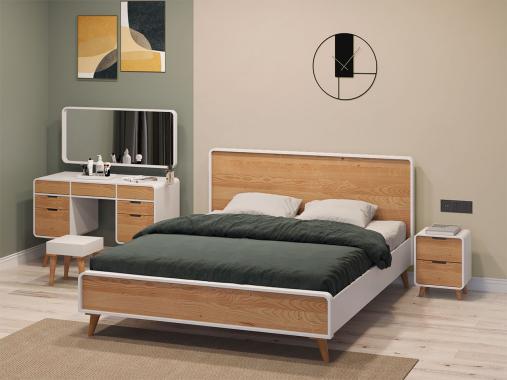 عکس جدید سرویس خواب چوبی مینیمال مدل تابان