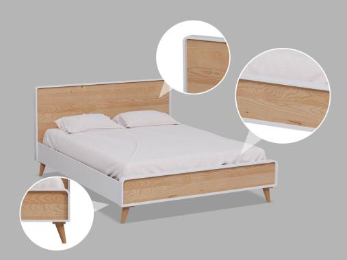عکس جدید سرویس خواب چوبی مینیمال مدل تابان