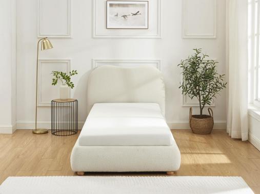 عکس تخت تدی تک نفره سفید BD679