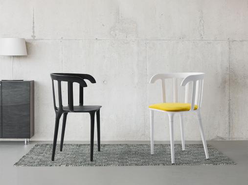 عکس صندلی پلاستیکی سفید ناهار خوری WIT