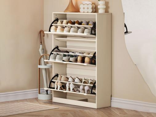 عکس جاکفشی لاکچری مشکی داشبوردی چوبی KF792