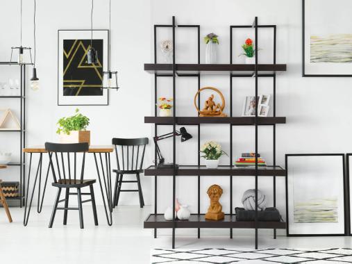 عکس کتابخانه فلزی مدرن ایستاده مدل DF215