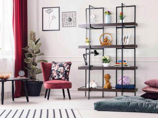 عکس کتابخانه فلزی مدرن ایستاده مدل DF215