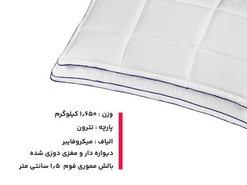 عکس بالش الیافی پد دار مموری فوم مدل pi32