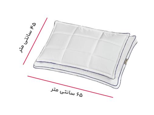 عکس بالش الیافی پد دار مموری فوم مدل pi32