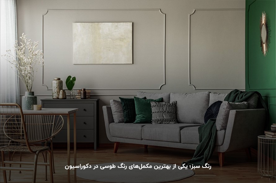 7 مکمل رنگ طوسی در دکوراسیون که دکور شگفت انگیزی می‌سازند