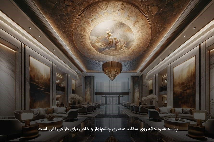 طراحی لابی هتل با آثار هنرمندان و ایجاد فضایی منحصربه&zwnj;فرد برای نشستن