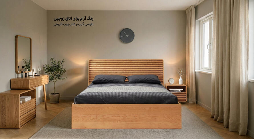 رنگ&zwnj;های آرام برای اتاق خواب زوجین