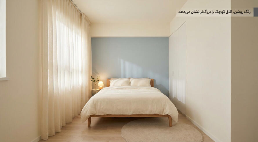 برای اتاق خواب کوچک چه رنگی بهتر است؟