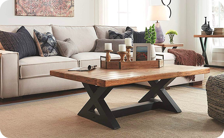 راهنمای خرید میز جلو مبلی چوبی