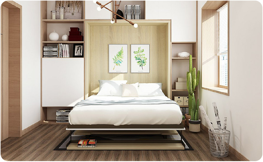 افزایش فضای مفید اتاق با استفاده از تخت های تاشو