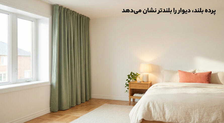 قد پرده اتاق خواب را چطور انتخاب کنیم؟ کوتاه یا بلند؟