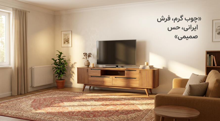 جنس میز تلویزیون را فقط از روی ظاهر انتخاب نکن