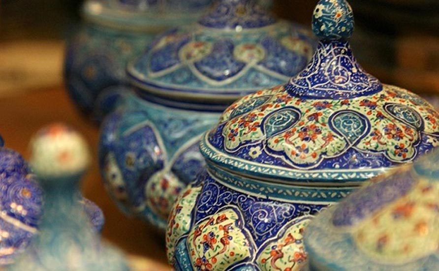 ظروف میناکاری شده دکوراسیون سبک سنتی خاورمیانه 