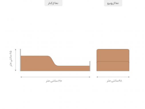 تخت خواب یکنفره اسپرت ام دی اف ساده BS940