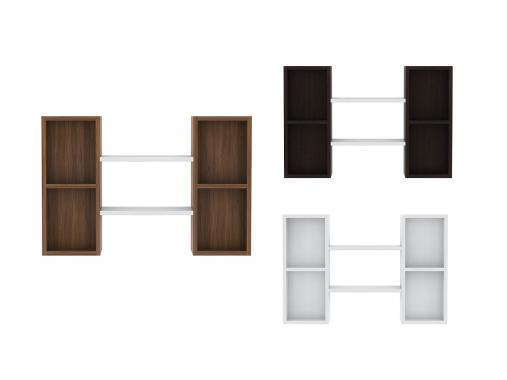 عکس شلف دیواری عمودی دو قلوی ام دی اف D75
