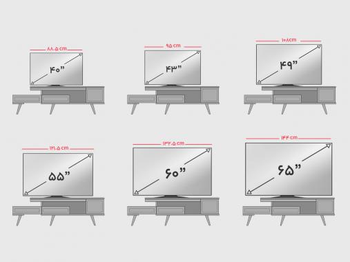 عکس میز تلویزیون وکیوم متحرک TF 111