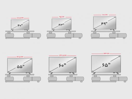 میز ال سی دی متحرک مدل TF 125