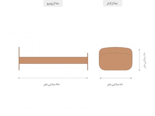 عکس تخت خواب تک نفره اسپرت ساده و شیک BS954