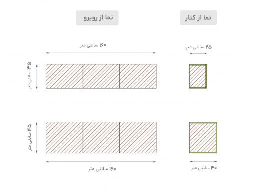 میز تلویزیون دیواری باکس دار TFW 215