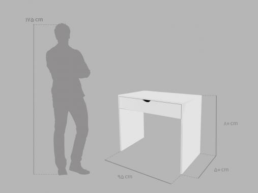 عکس میز آرایش ساده ام دی اف کشو پارتیشن TM 170