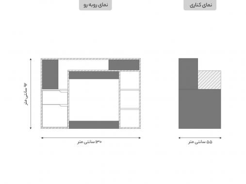 عکس میز کامپیوتر مدرن MC 16