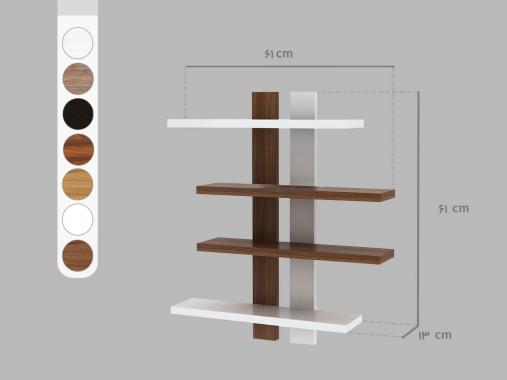 شلف دیواری 4 طبقه ای ام دی اف D67