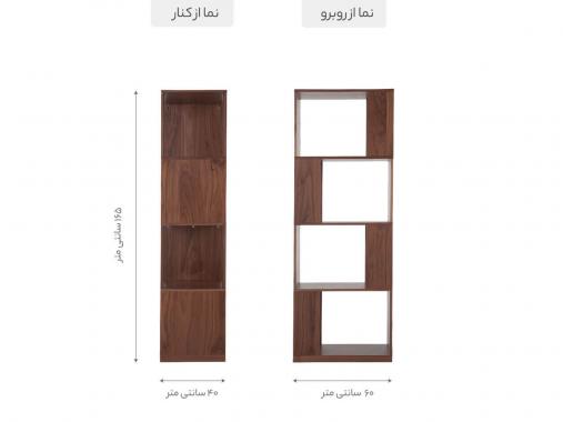 عکس کتابخانه مدرن کوچک mdf مدل B58