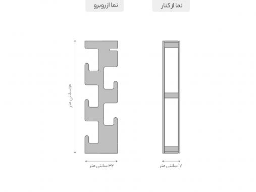 عکس جا لباسی دیواری مدرن درختی BL448