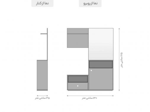 عکس جالباسی پذیرایی آینه دار BL 422