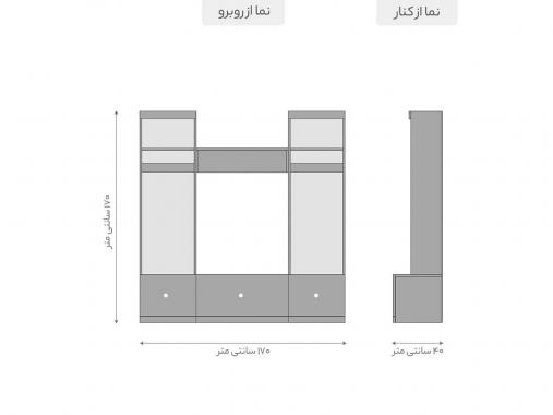 عکس جالباسی ایستاده سه تکه BL430