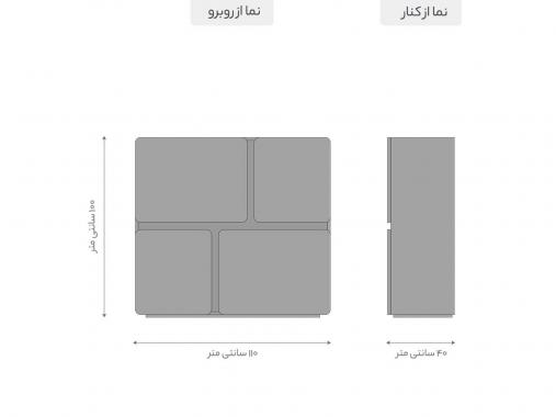 میز کنسول مدرن طرح ترک پذیرایی CN 409