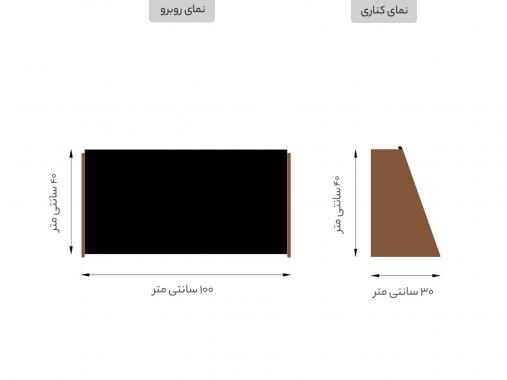 عکس میز تحریر تاشو ساده پسرانه دیواری قفسه دار مشکی WT 550