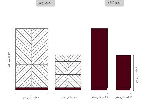 ست کمد و دراور مدرن وکیوم DP 18