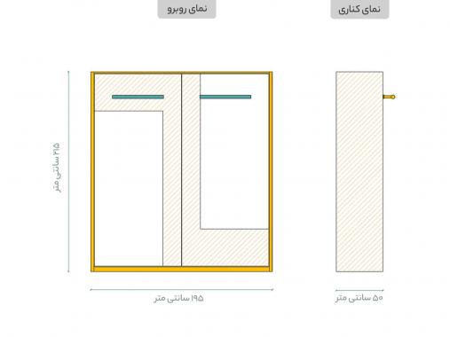 عکس تخت تاشو دیواری جک دار دو نفره KM14