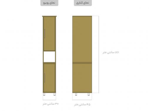 عکس کمد ام دی اف لوازم بهداشتی LB401