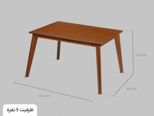 میز ناهار خوری چوبی ساده TDC 610