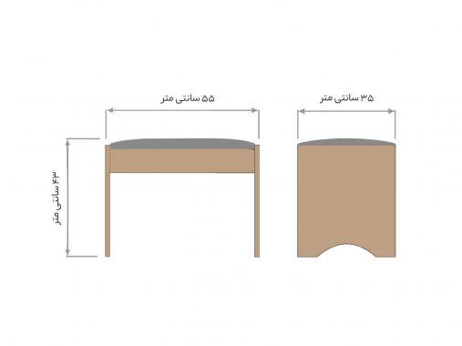 سرویس خواب ام دی اف دو نفره