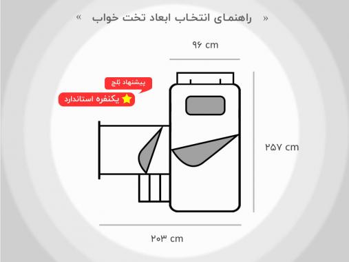 مجموعه تخت خواب دوطبقه نوجوان مدل BT 708