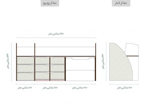 تخت خواب دو طبقه BT 703