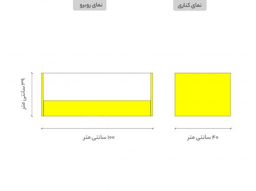 عکس میز تحریر ساده دیواری سفید کشودار WT 532