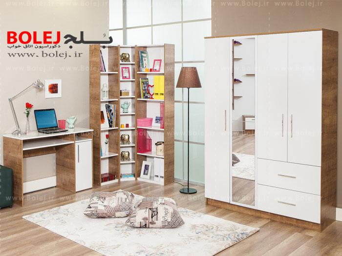 تایمدل میز تحریر،کتابخانه و کمد لباس ST802تل