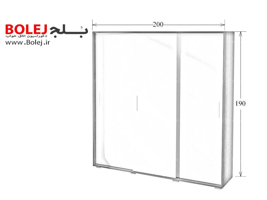 کمد لباس درب ریلی KR25